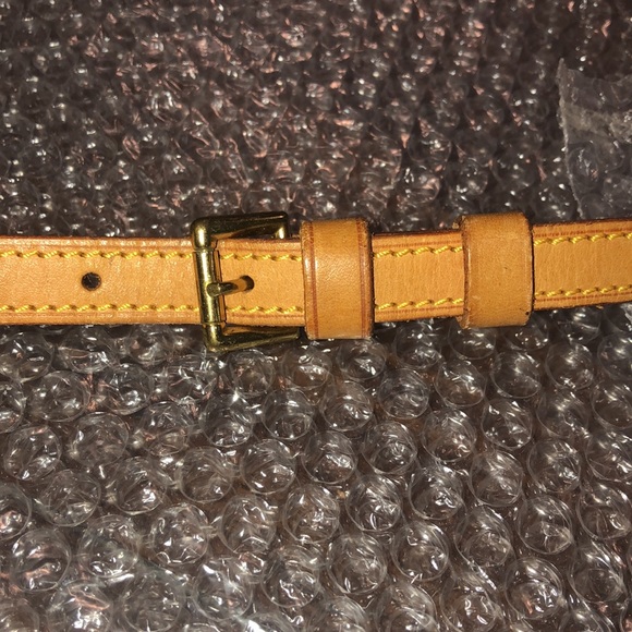 LOUIS VUITTON Replacement Vachetta Leather Shoulder Strap without LV Clasps - Picture 12 of 14